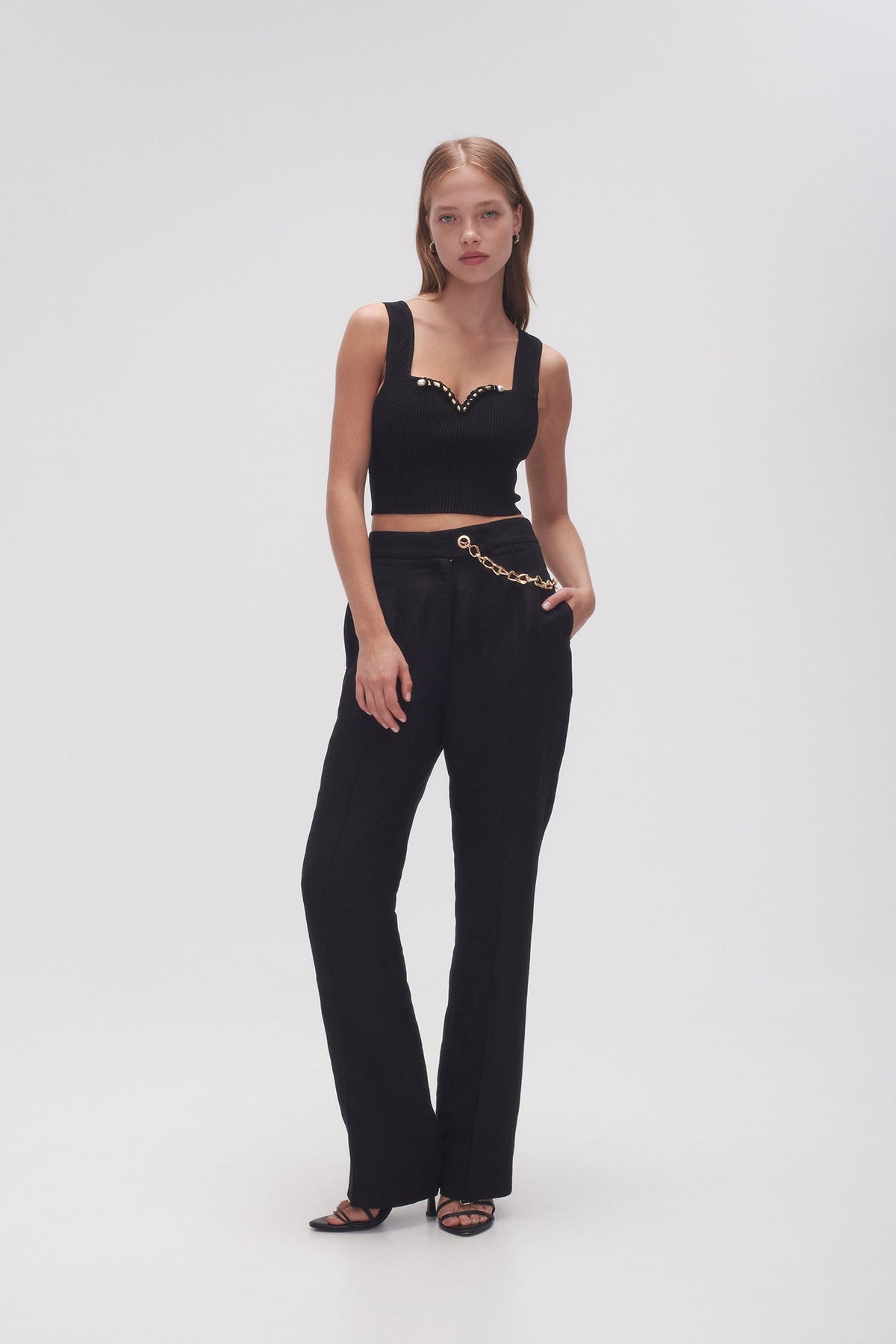 Women Goldfoil Metal Bar Bodice | Aje