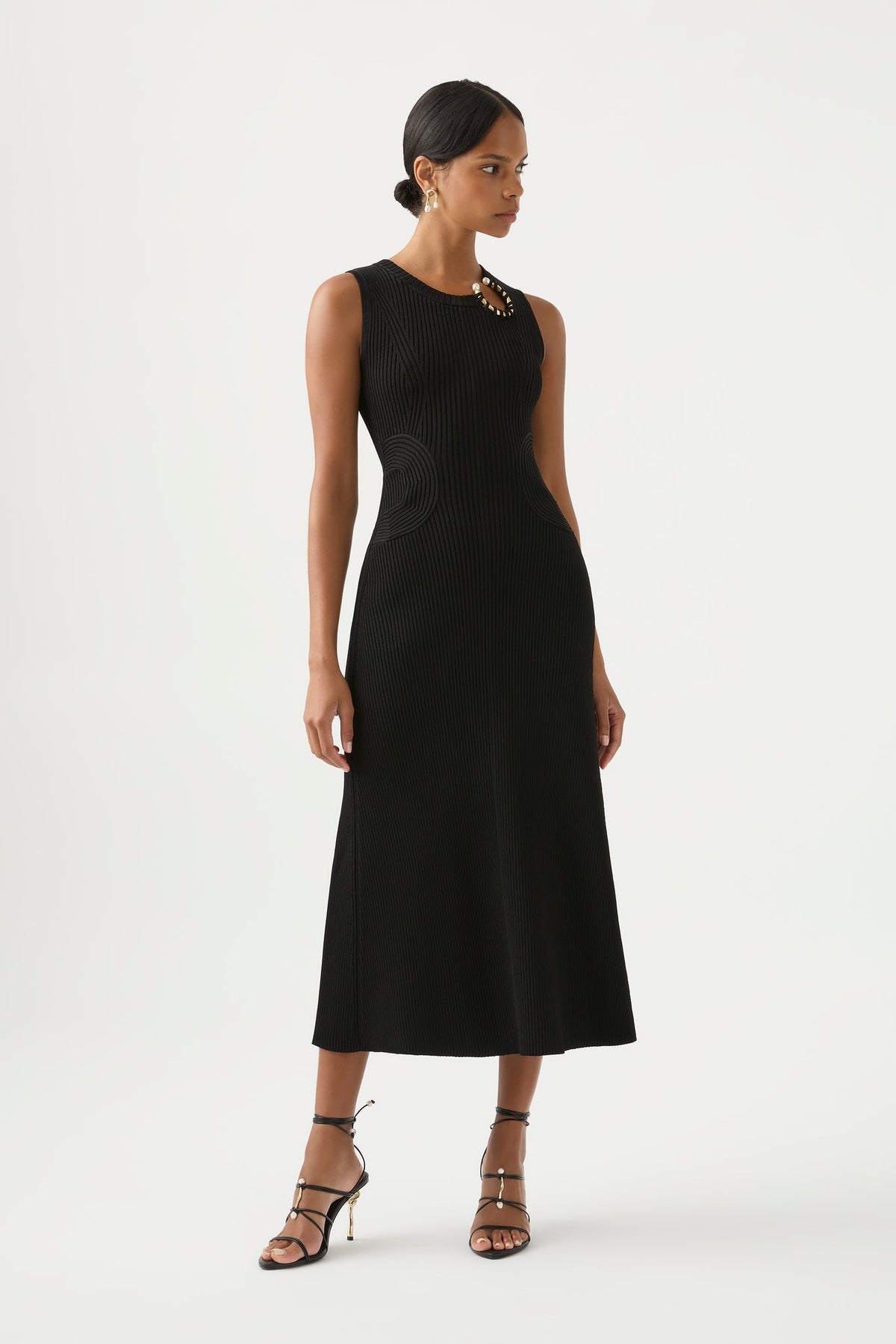 Women Crescent Knit Midi Dress | Aje