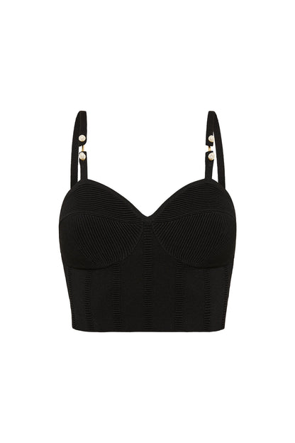 Women Phaedra Ottoman Knit Bustier | Aje