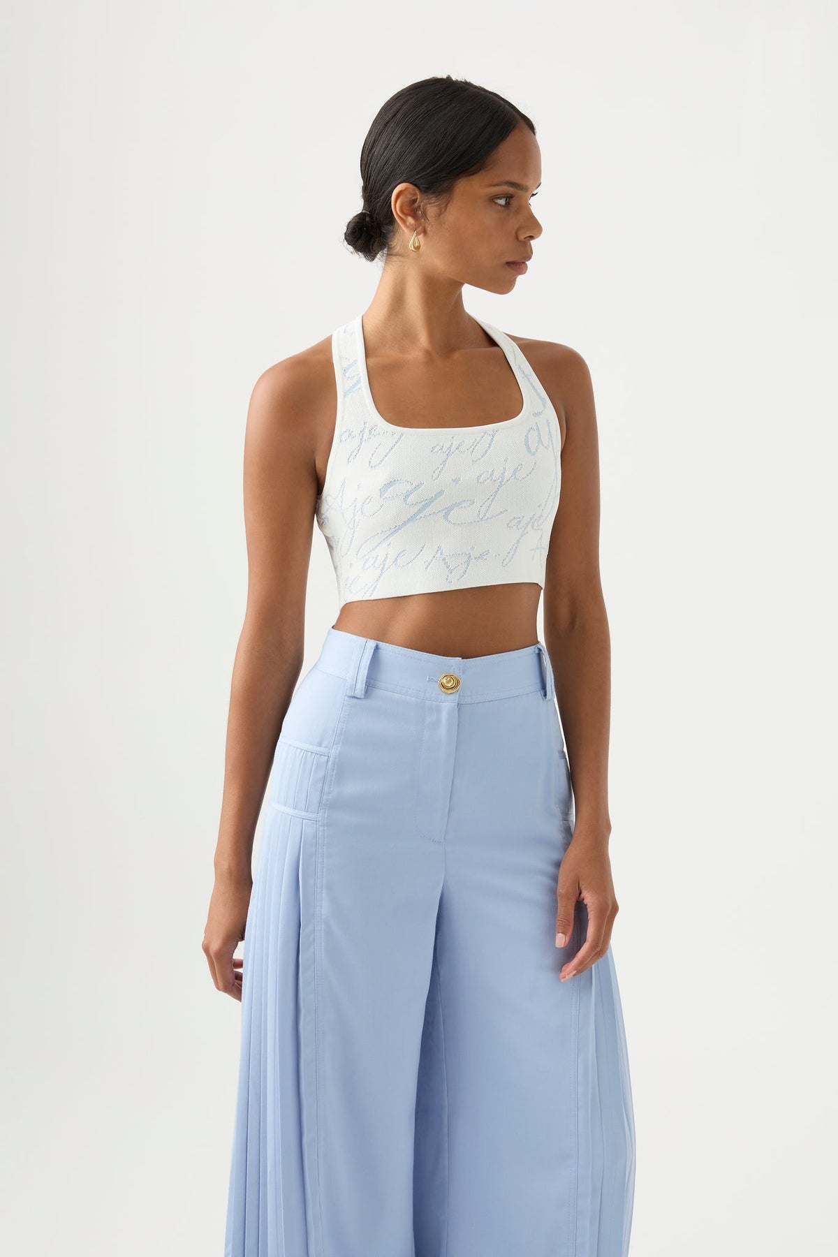 Women Soleil Knit Cropped Bodice | Aje