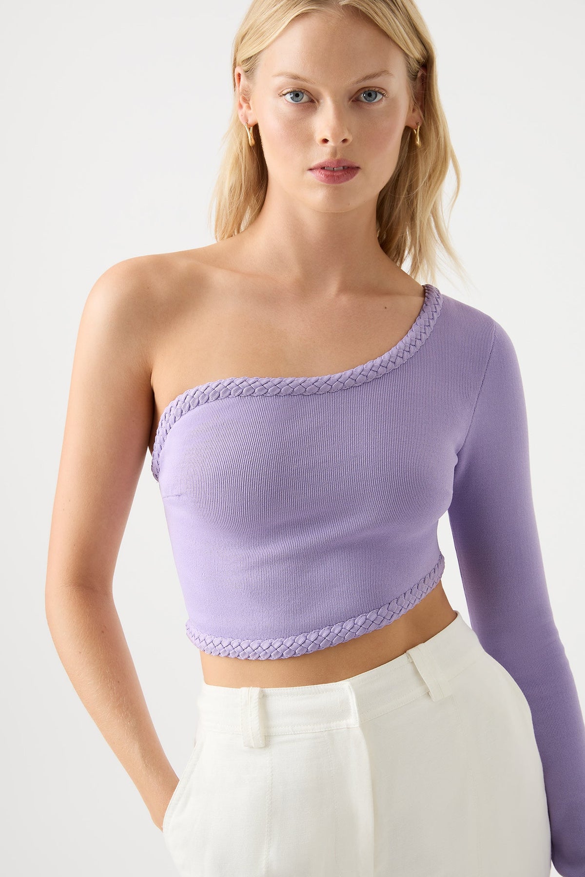 Women Hyades Braided Long Sleeve Top | Aje