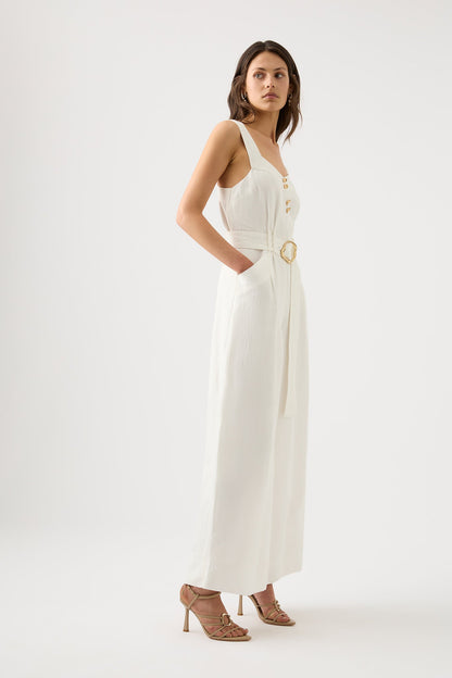 Women Maya Pintuck Wide Leg Jumpsuit | Aje