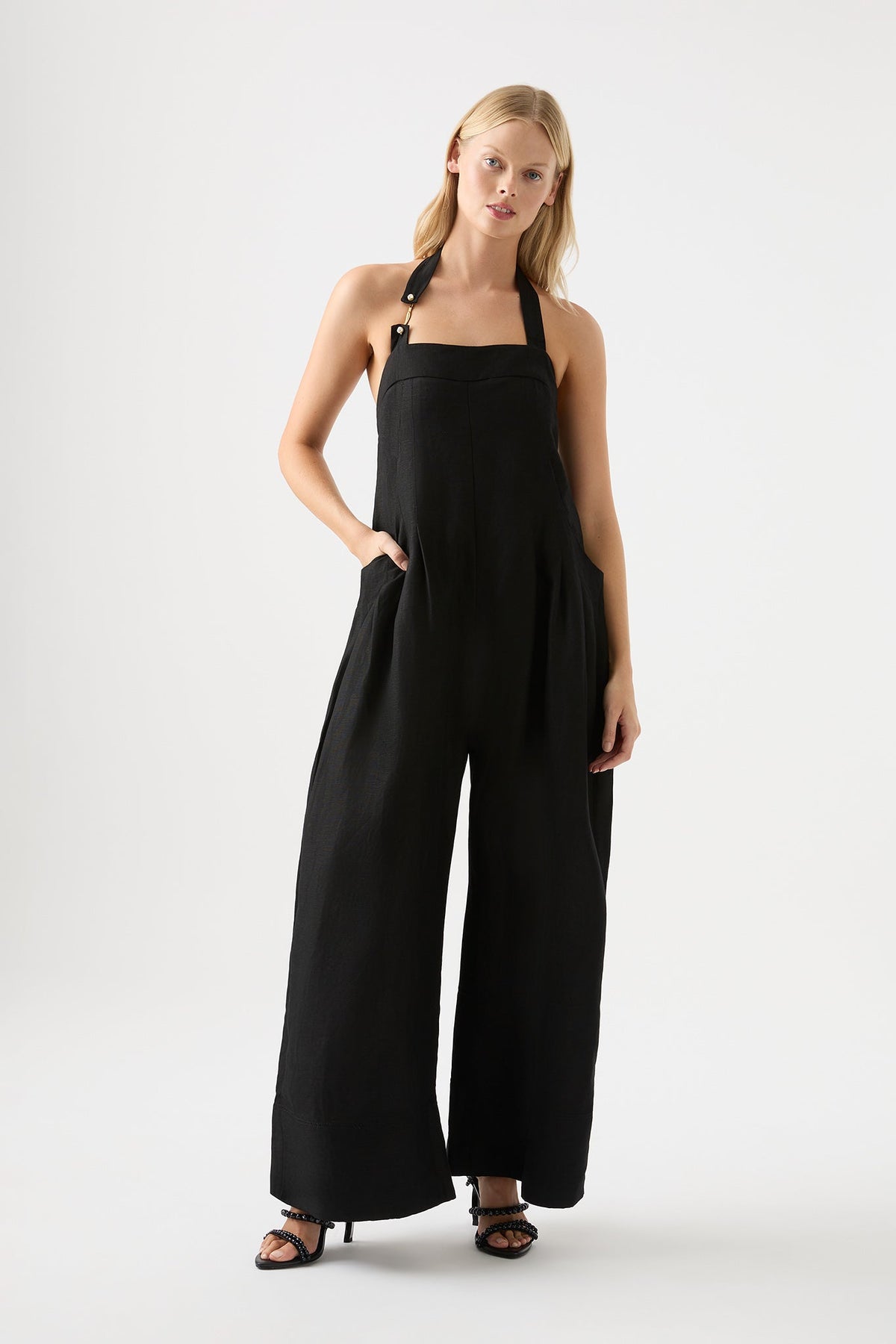 Women Neo Pleated Halter Jumpsuit | Aje
