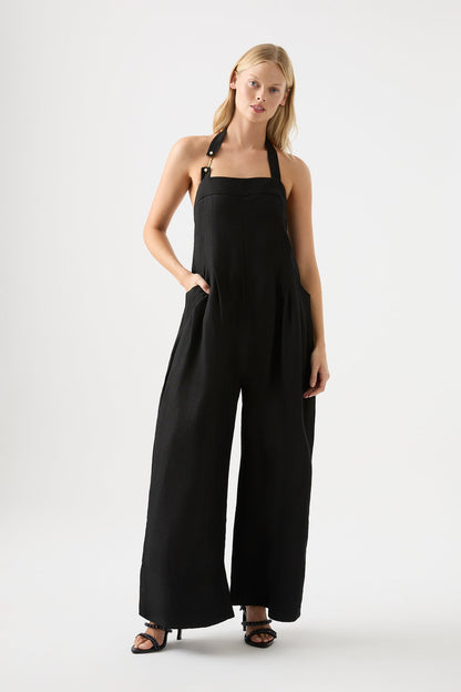 Women Neo Pleated Halter Jumpsuit | Aje