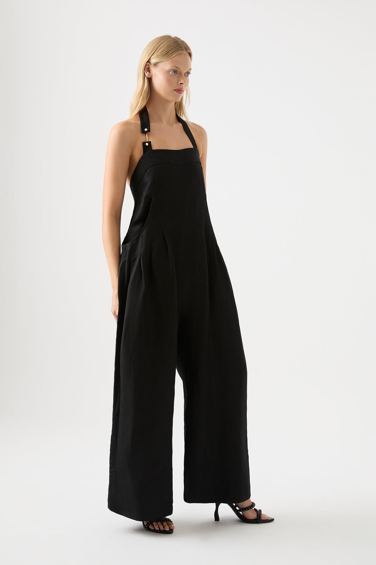 Women Neo Pleated Halter Jumpsuit | Aje