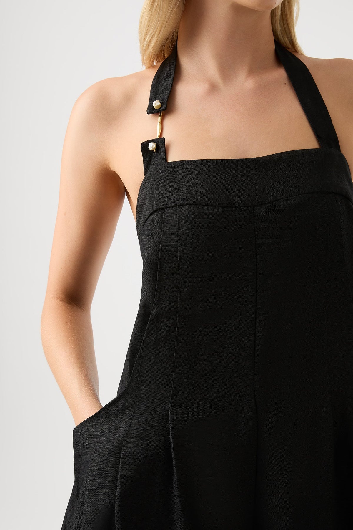 Women Neo Pleated Halter Jumpsuit | Aje