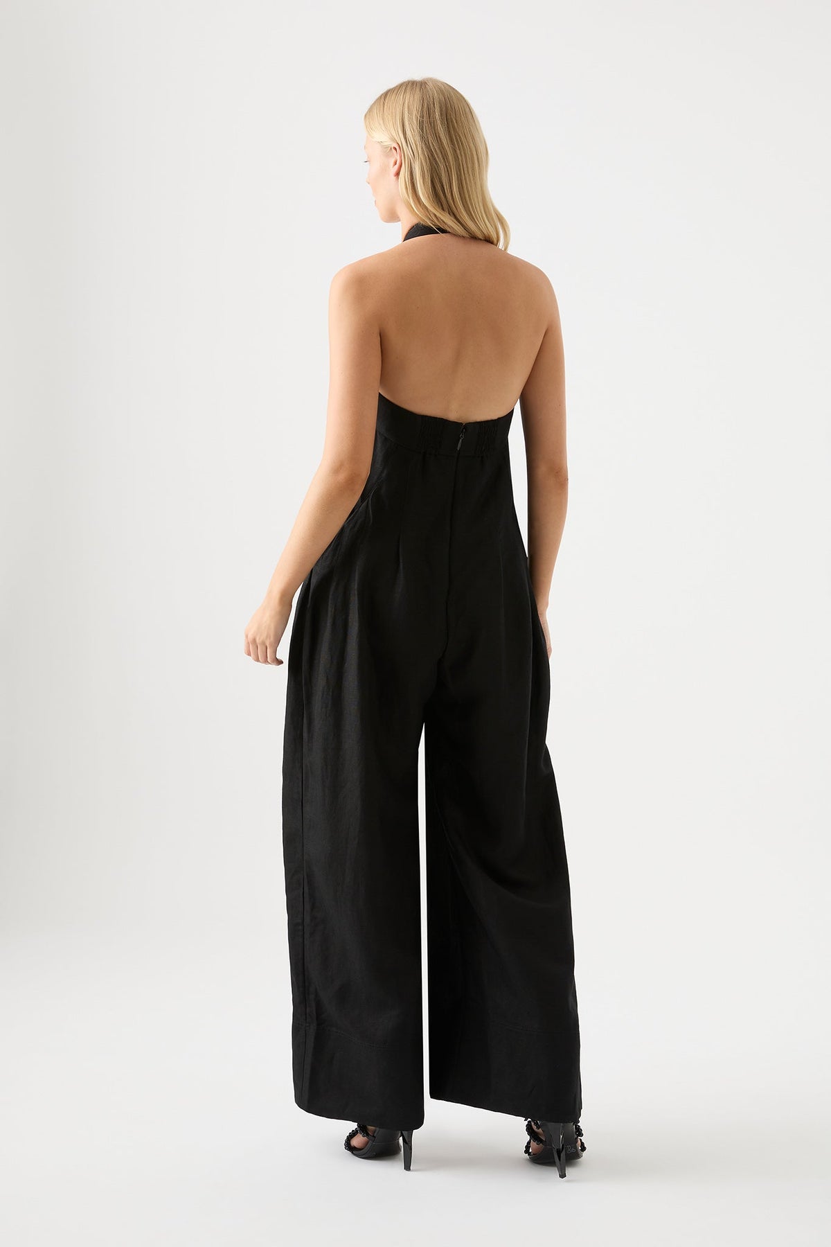 Women Neo Pleated Halter Jumpsuit | Aje