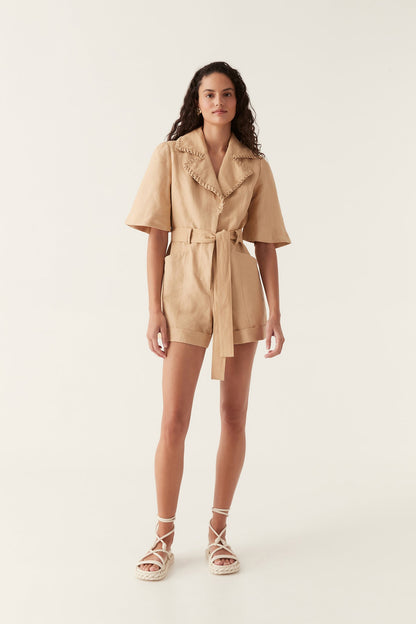 Women Tactile Whipstitch Playsuit | Aje