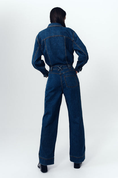 Women Neo Denim Jumpsuit | Aje
