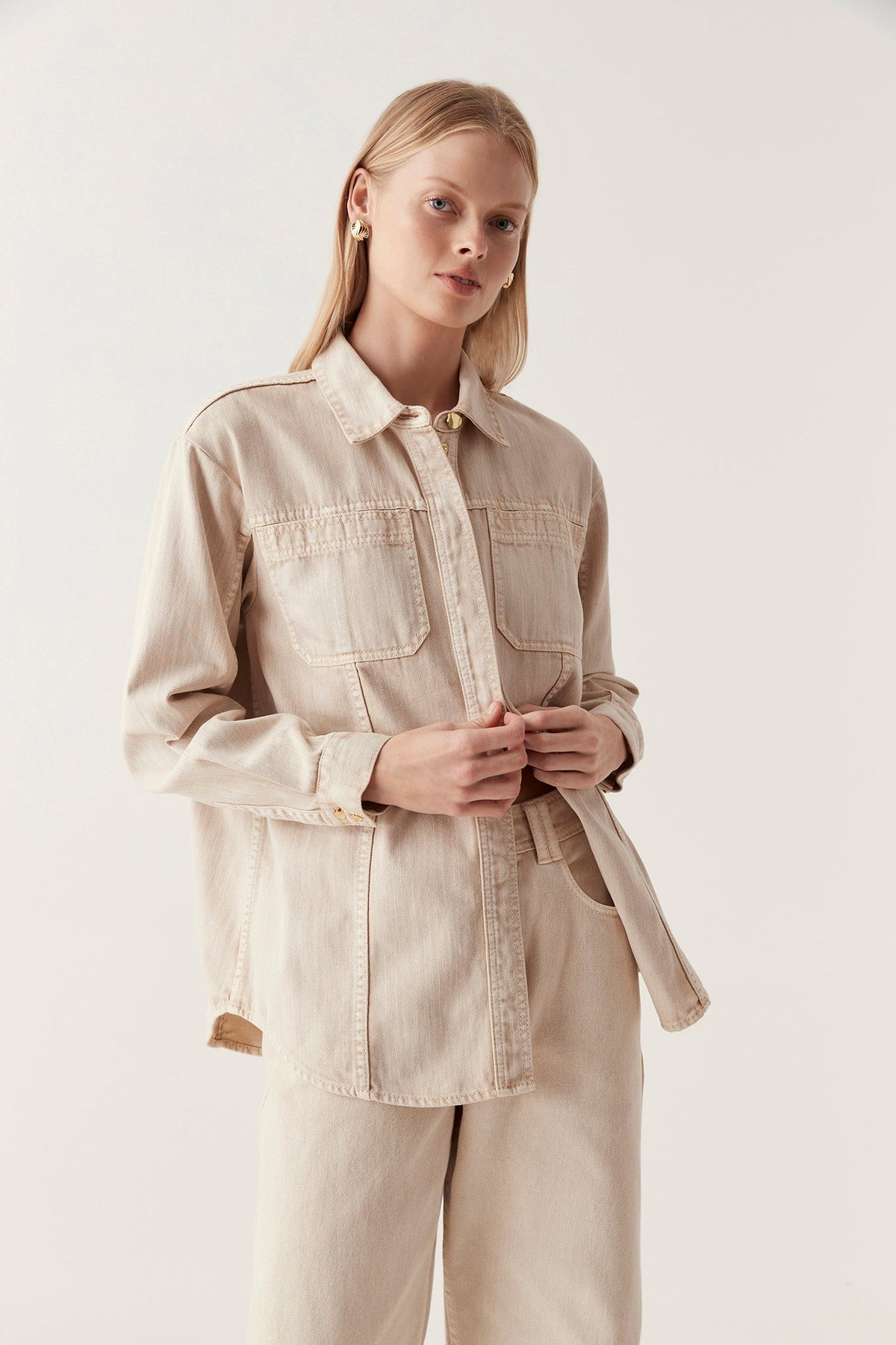 Women Shades Denim Shirt | Aje