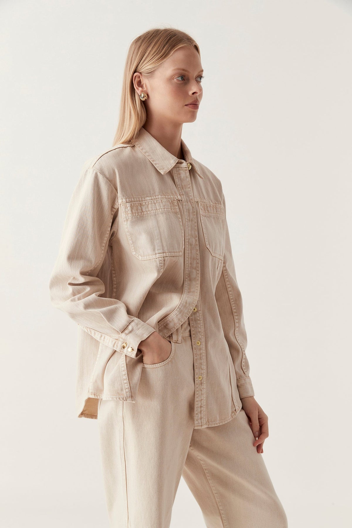 Women Shades Denim Shirt | Aje