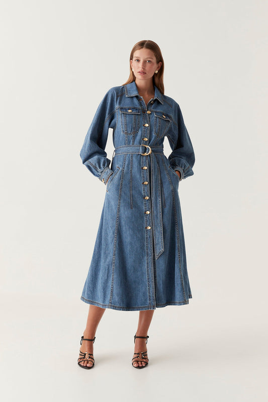 Women Colorado Denim Midi Dress | Aje