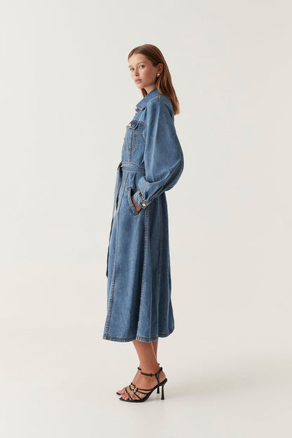 Women Colorado Denim Midi Dress | Aje