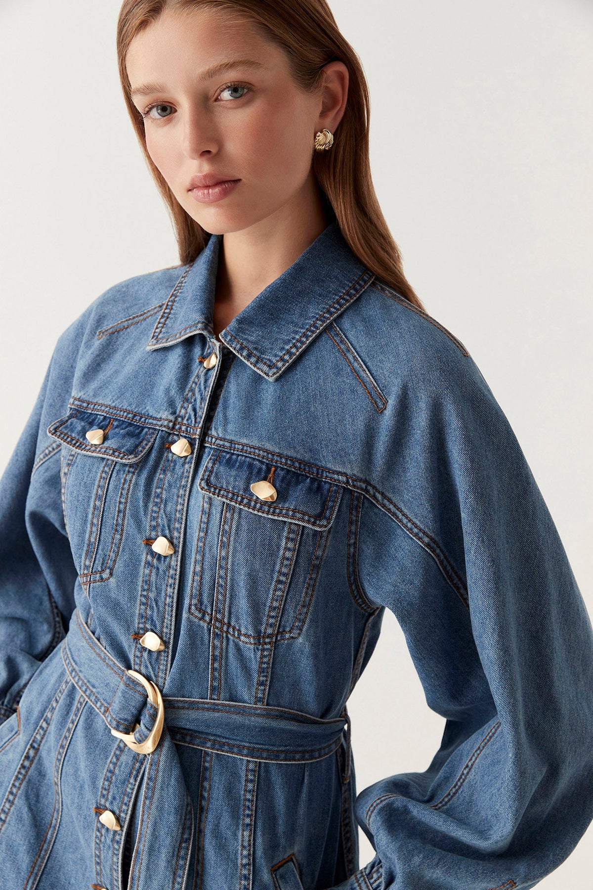 Women Colorado Denim Midi Dress | Aje