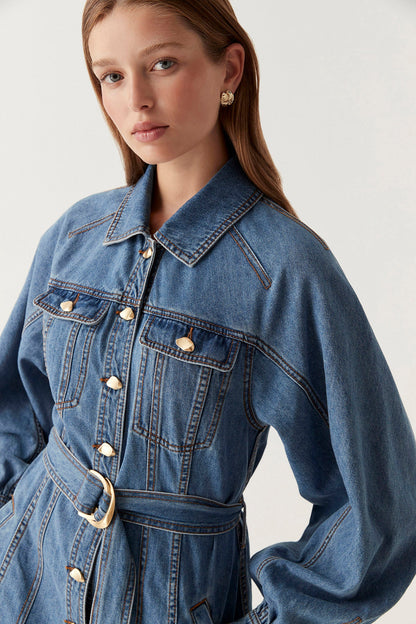 Women Colorado Denim Midi Dress | Aje
