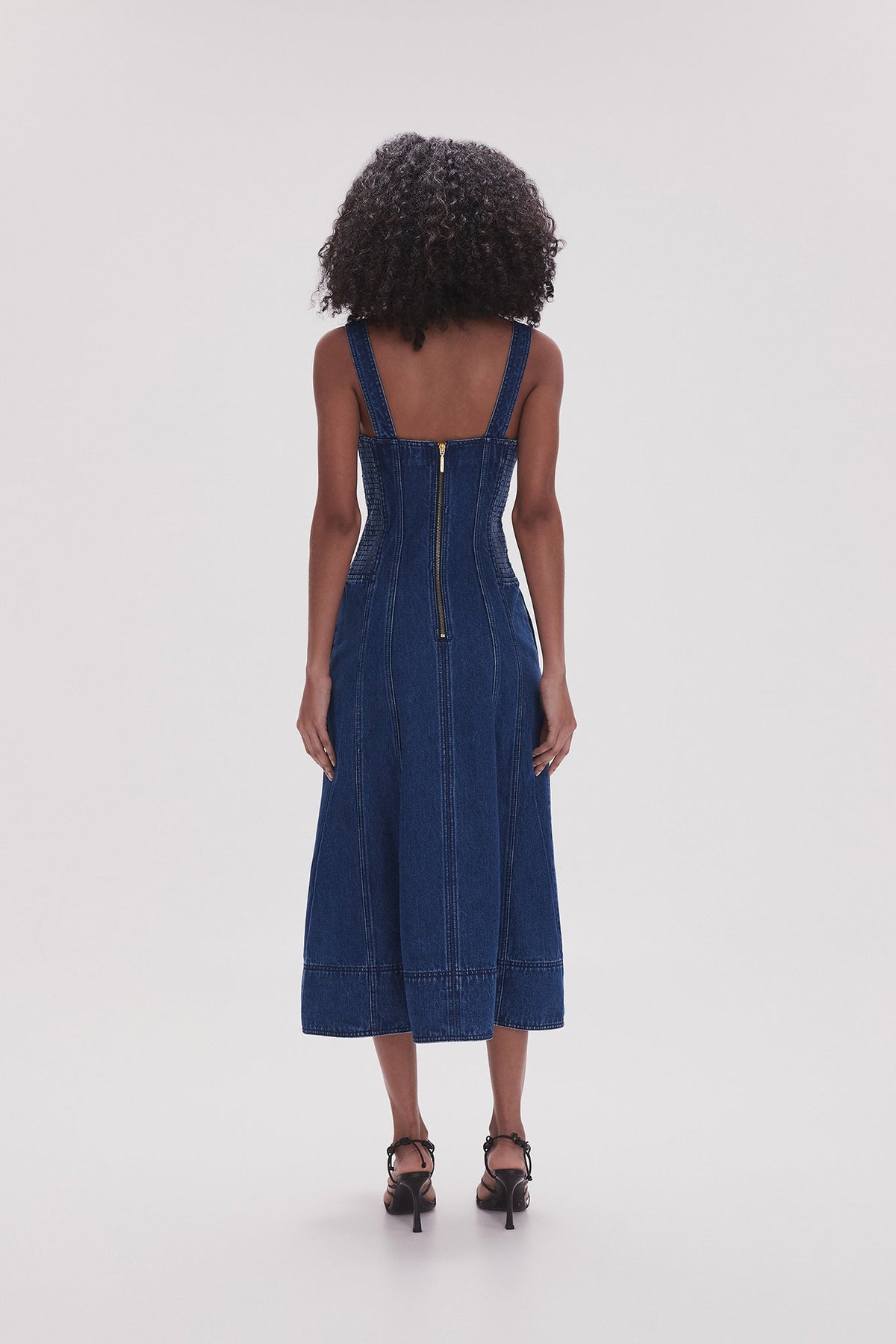 Women May Denim Midi Dress | Aje