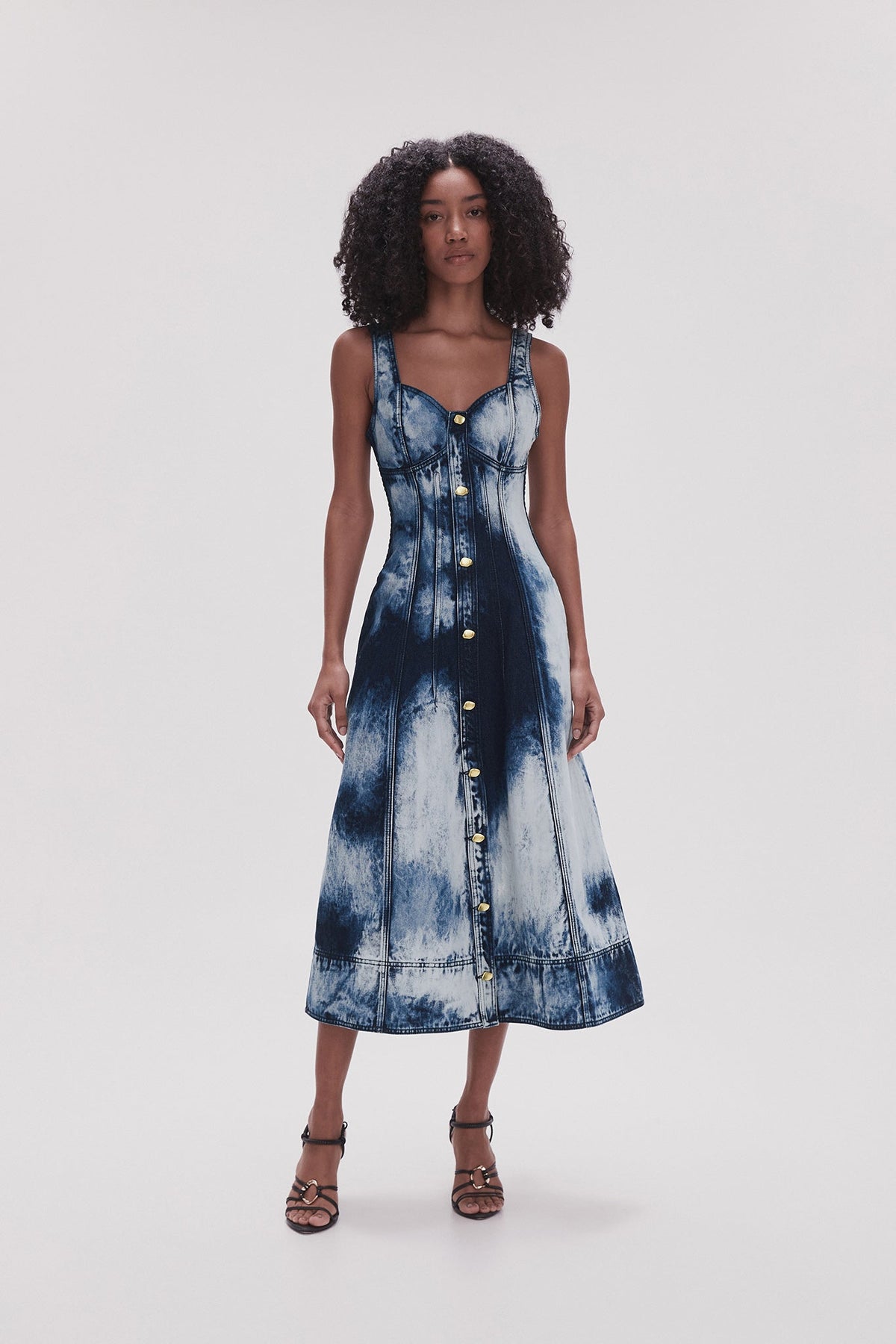 Women Enigma Denim Midi Dress | Aje