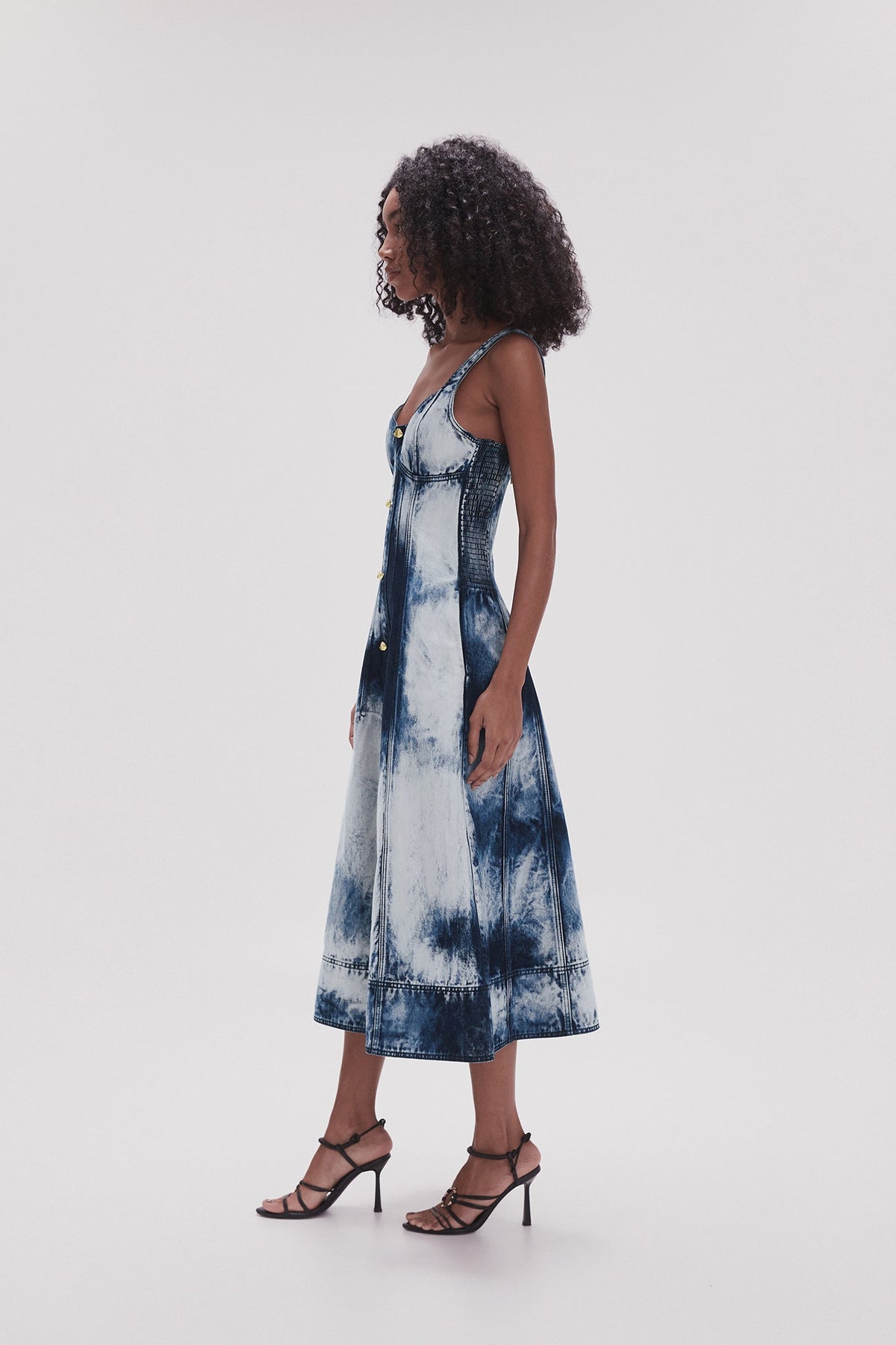 Women Enigma Denim Midi Dress | Aje