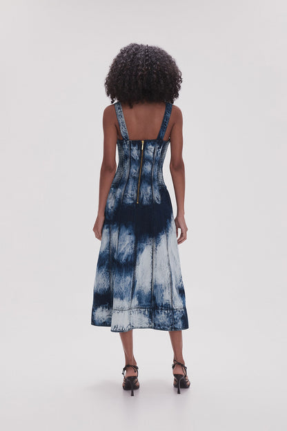 Women Enigma Denim Midi Dress | Aje