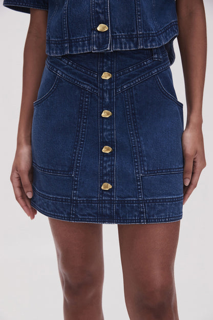 Women May Denim Mini Skirt | Aje