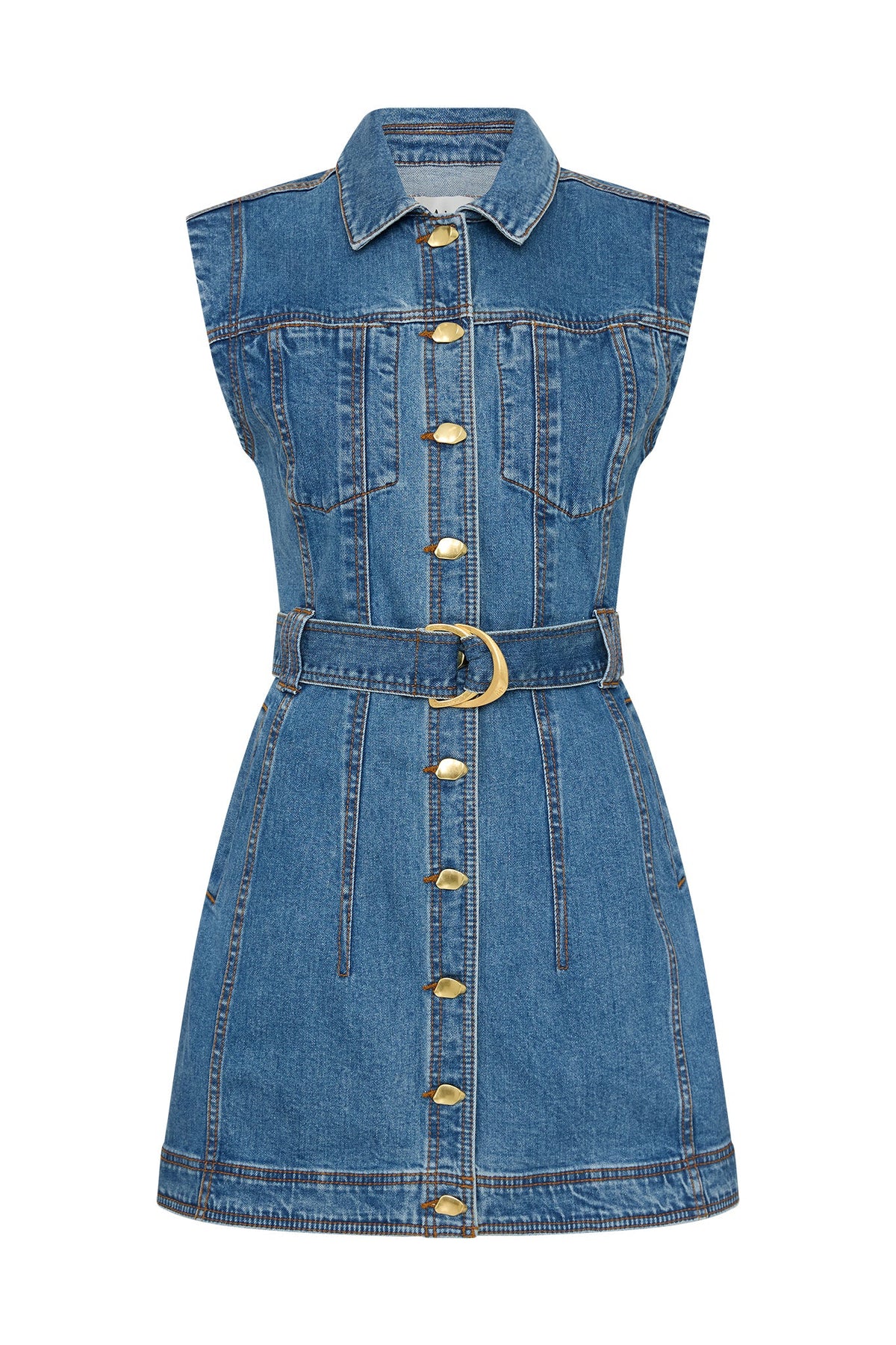 Women Darcie Denim Mini Dress | Aje