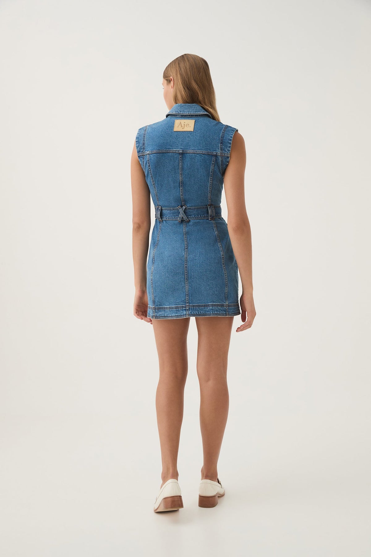 Women Darcie Denim Mini Dress | Aje