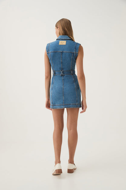 Women Darcie Denim Mini Dress | Aje