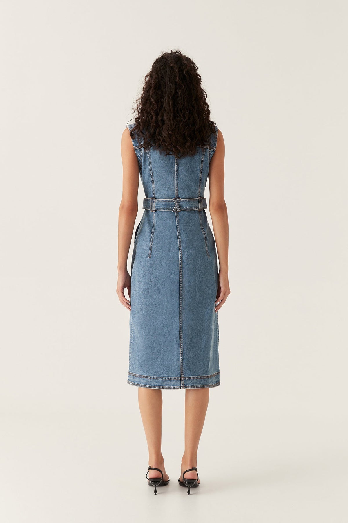 Women Darcie Denim Midi Dress | Aje