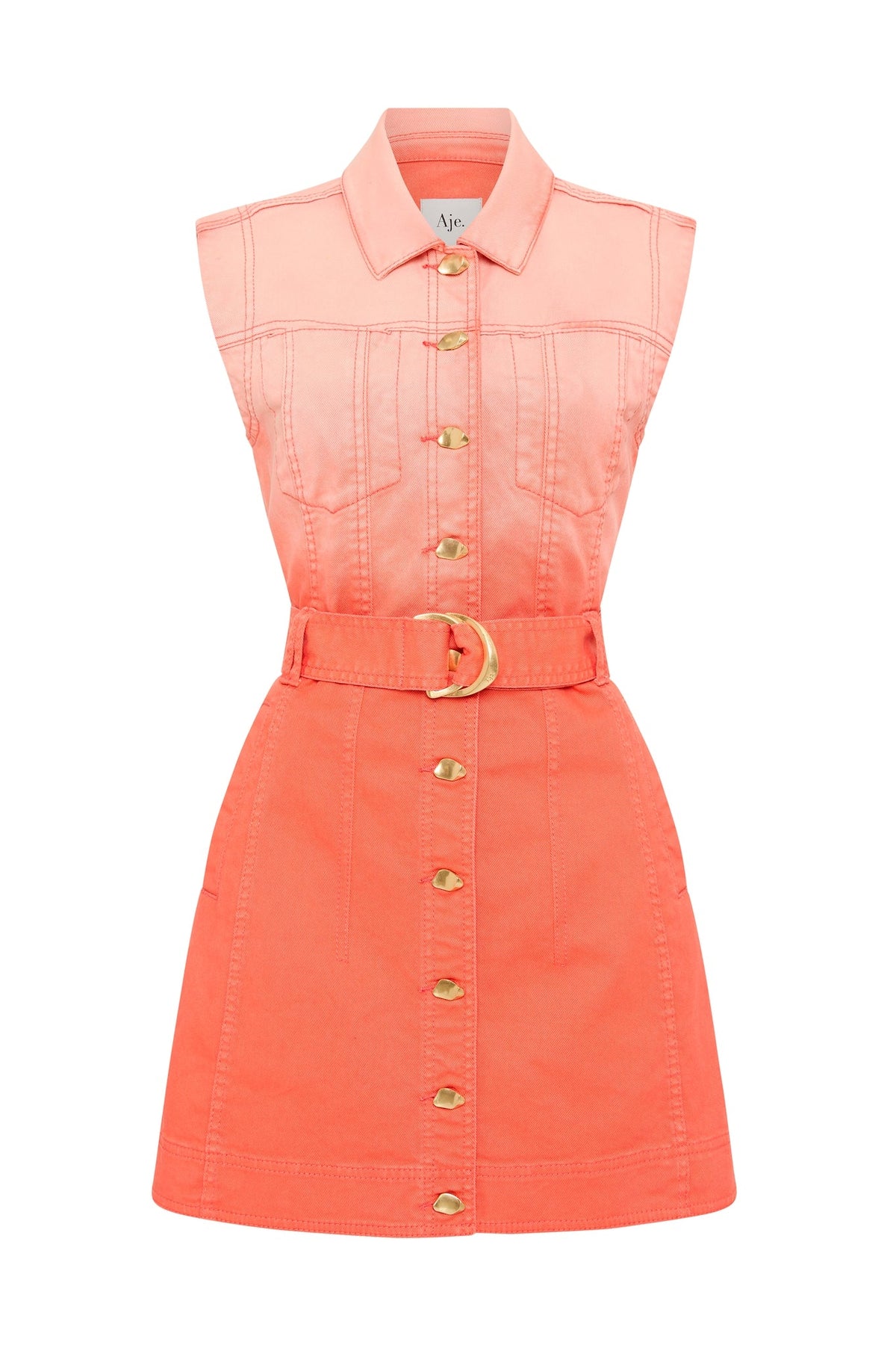 Women Ember Ombre Denim Mini Dress | Aje
