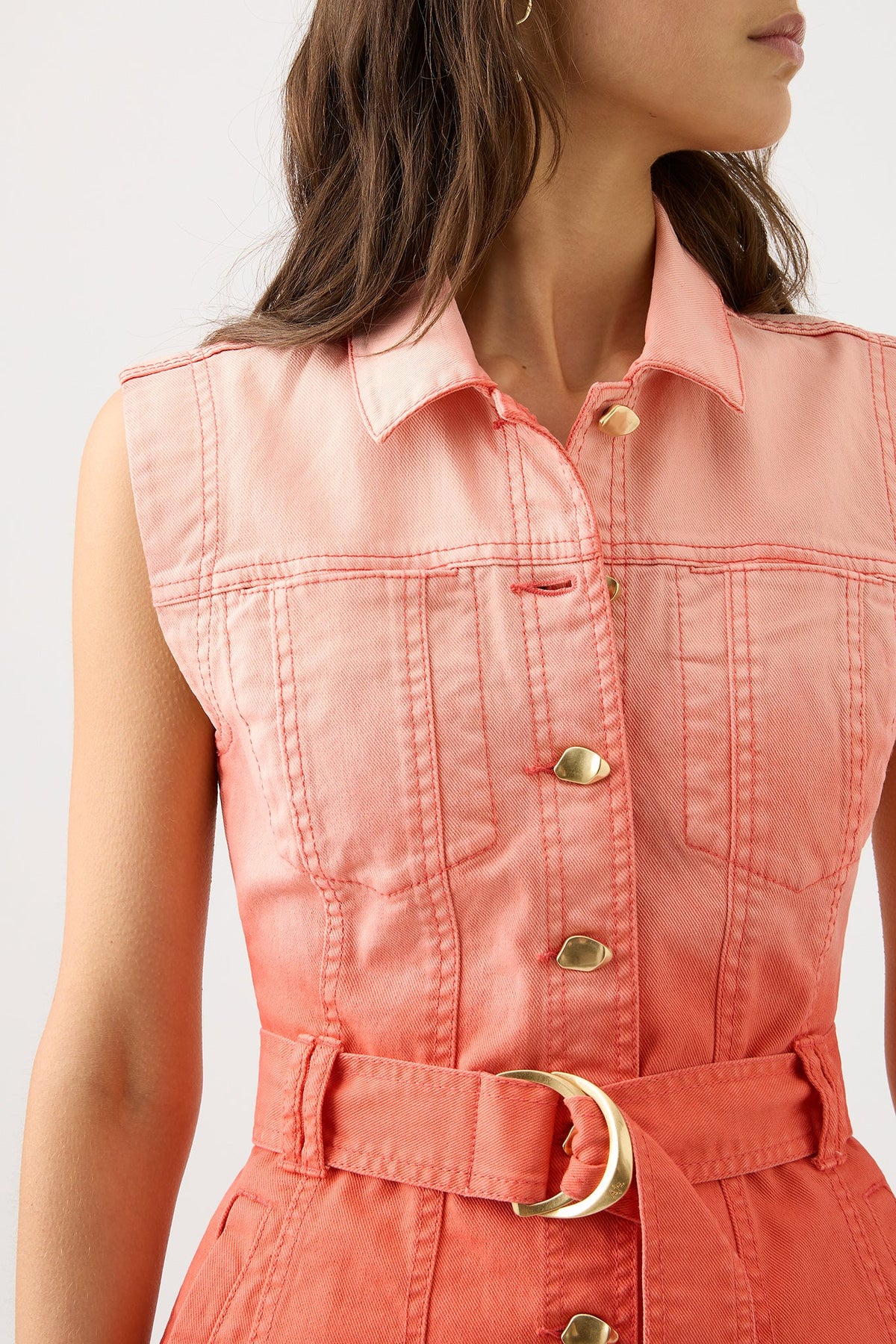 Women Ember Ombre Denim Mini Dress | Aje
