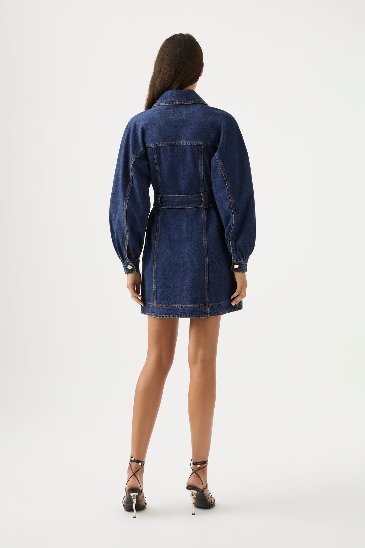Women Elena Belted Denim Mini Dress | Aje