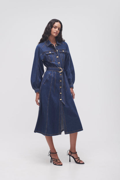 Women Colorado Denim Midi Dress | Aje