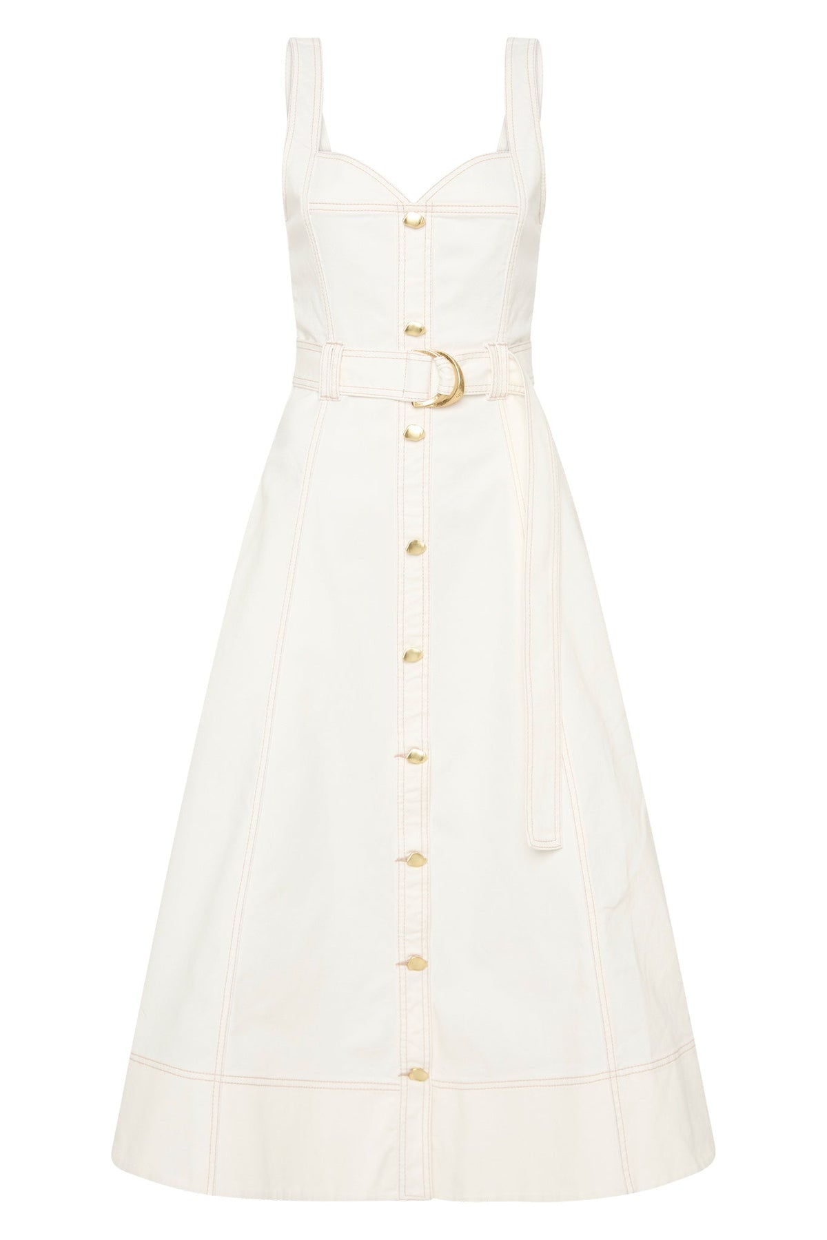 Women Clay Denim Midi Dress | Aje