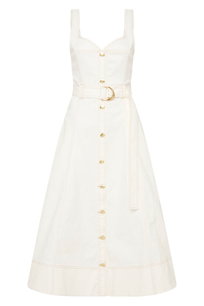 Women Clay Denim Midi Dress | Aje