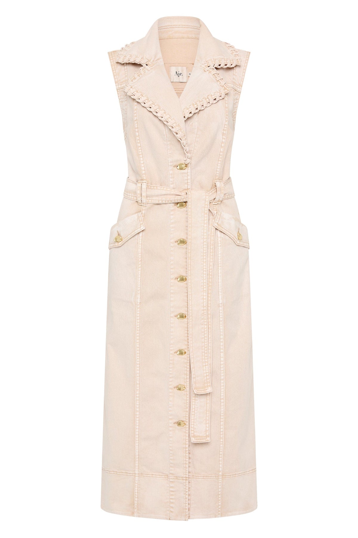 Women Lorah Denim Midi Dress | Aje