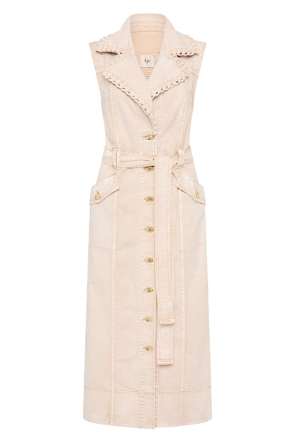Women Lorah Denim Midi Dress | Aje