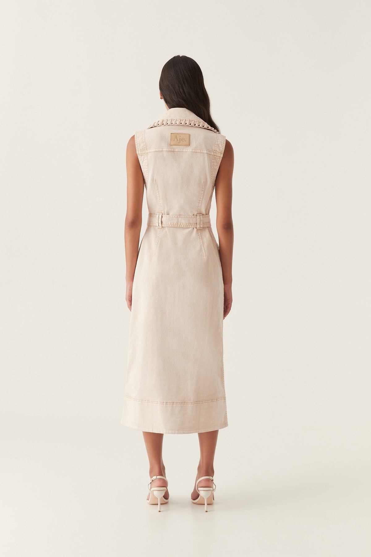 Women Lorah Denim Midi Dress | Aje