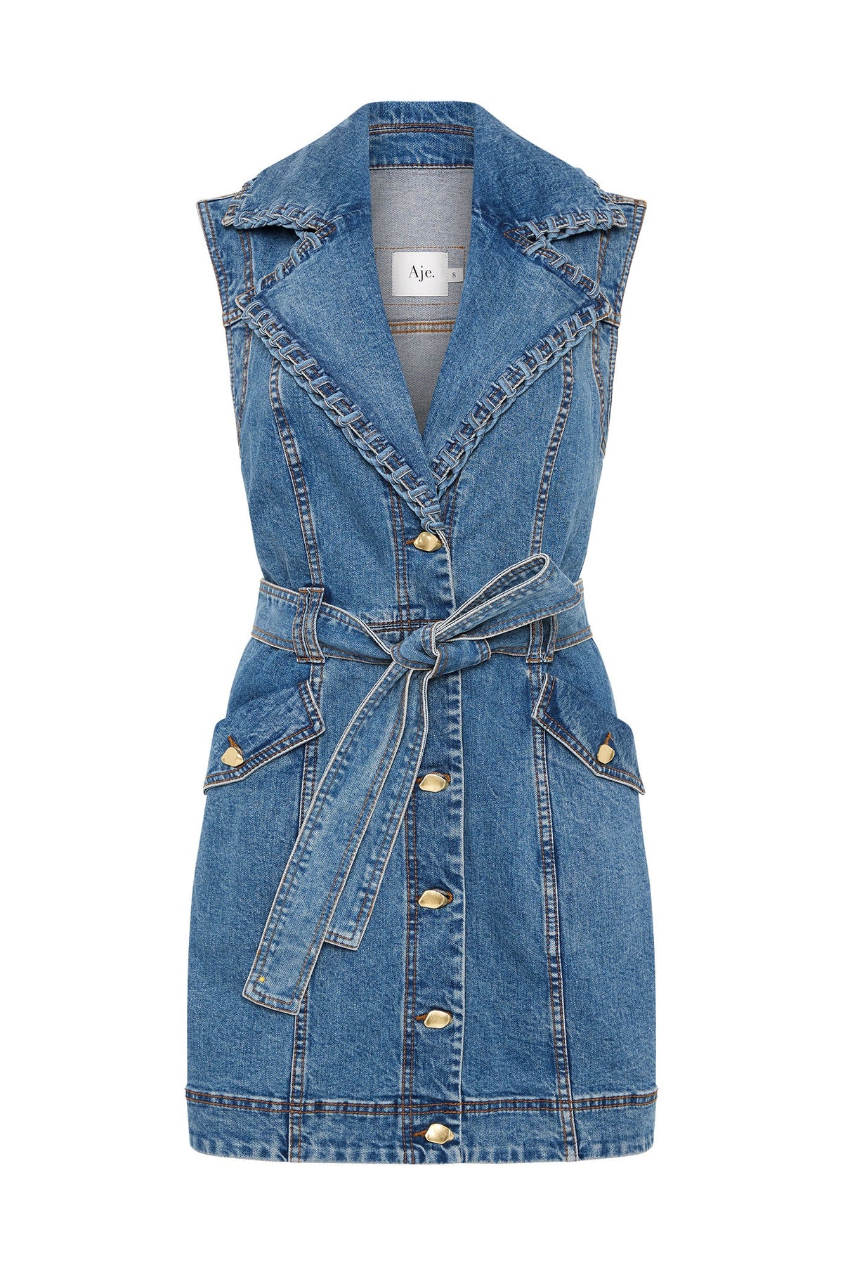 Women Balance Denim Mini Dress | Aje