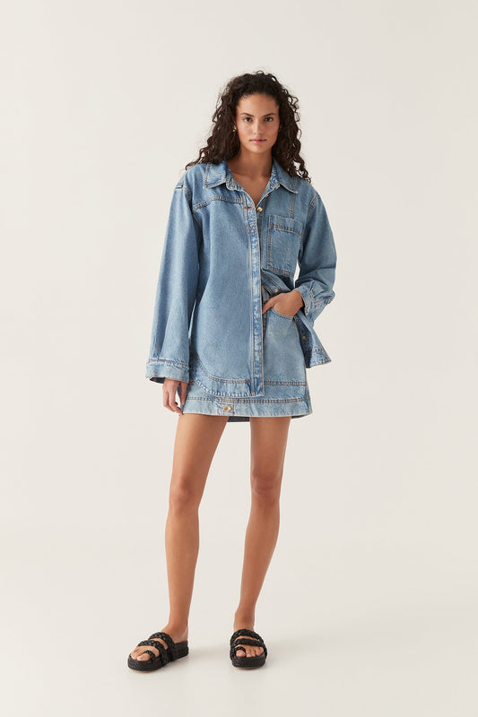 Women Aje x Outland Denim Shirt | Aje