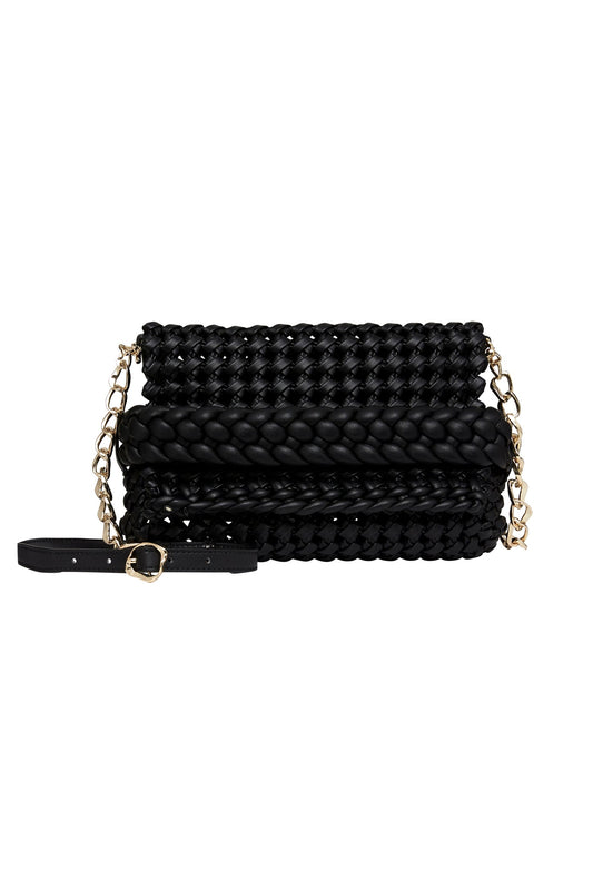 Women Mirage Woven Chain Clutch | Aje