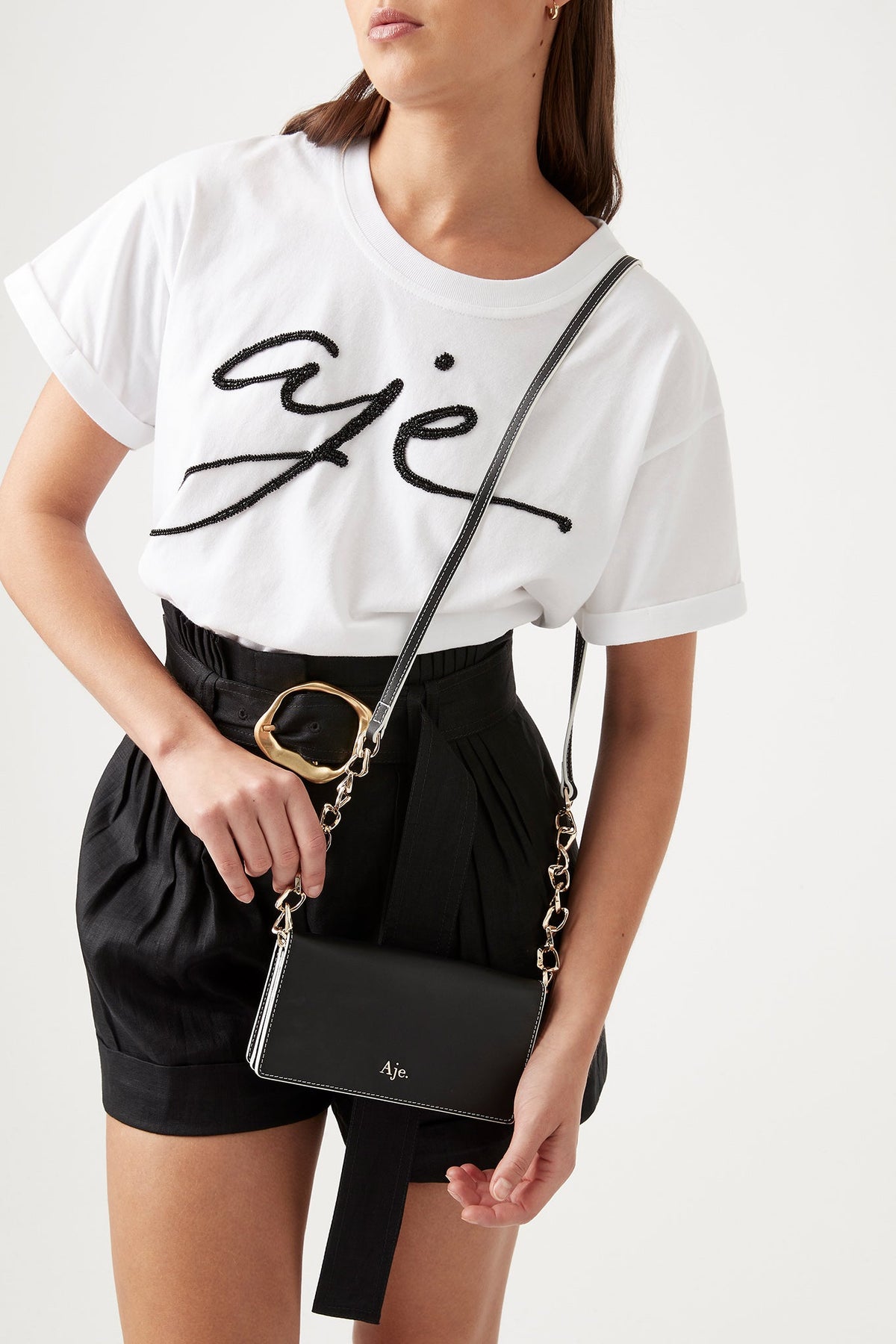 Women Oasis Chain Clutch Bag | Aje