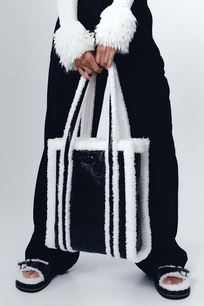 Women Stella Shearling Tote | Aje