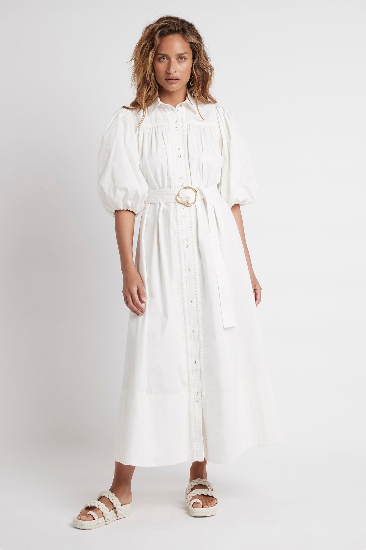 Women Promenade Braided Chunky Slide | Aje