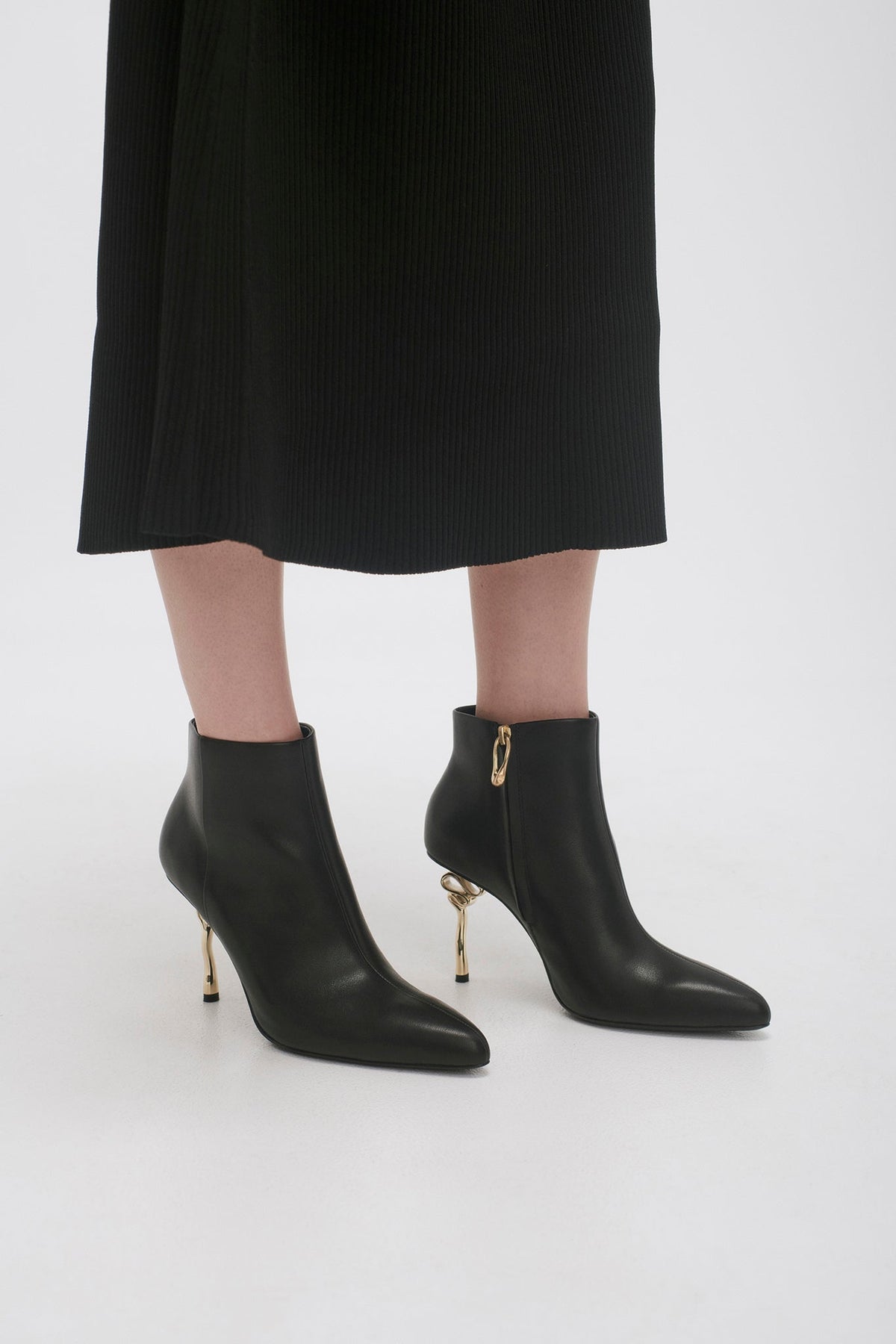 Women Quinn Ribbon Heel Ankle Boot | Aje
