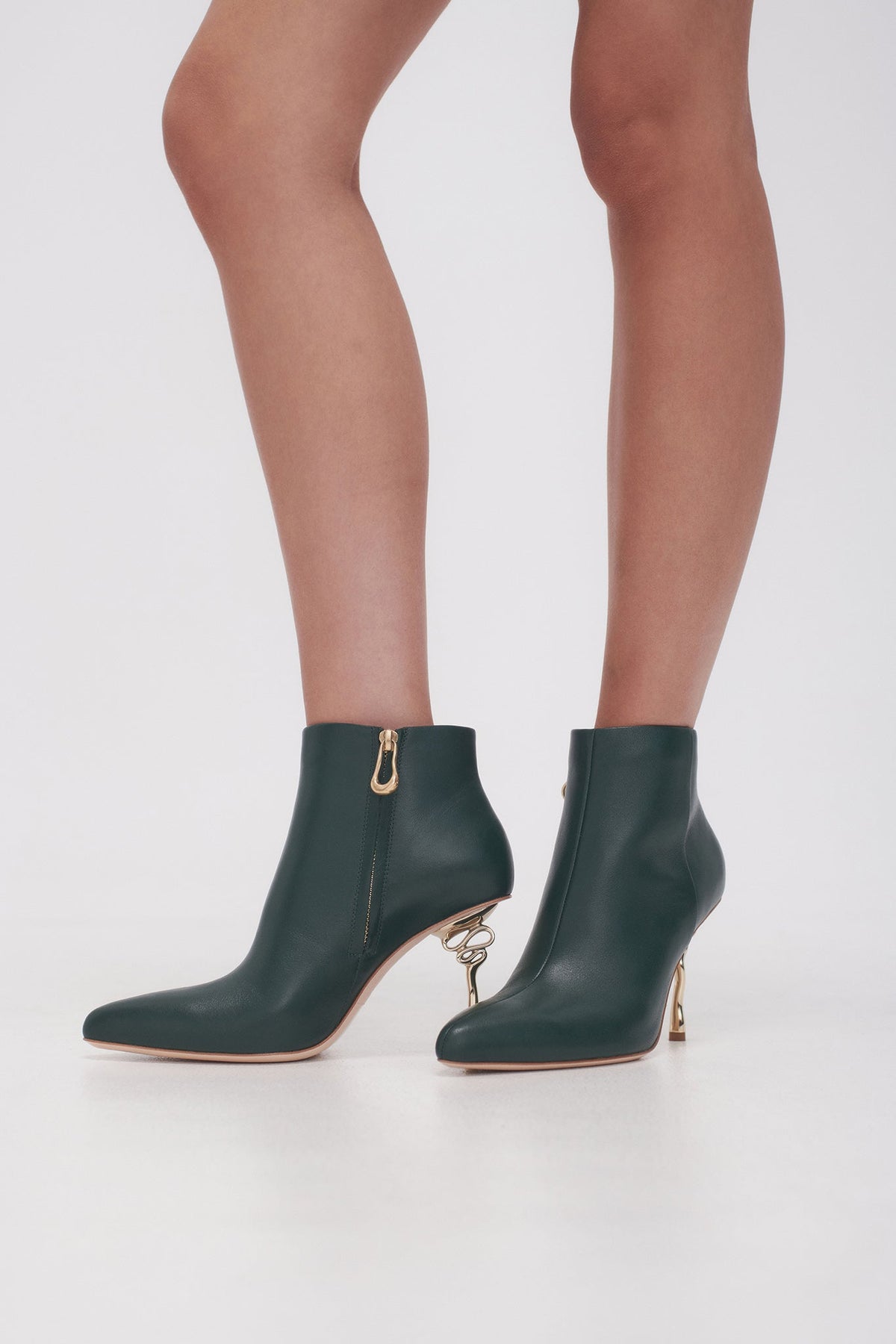 Women Quinn Ribbon Heel Ankle Boot | Aje