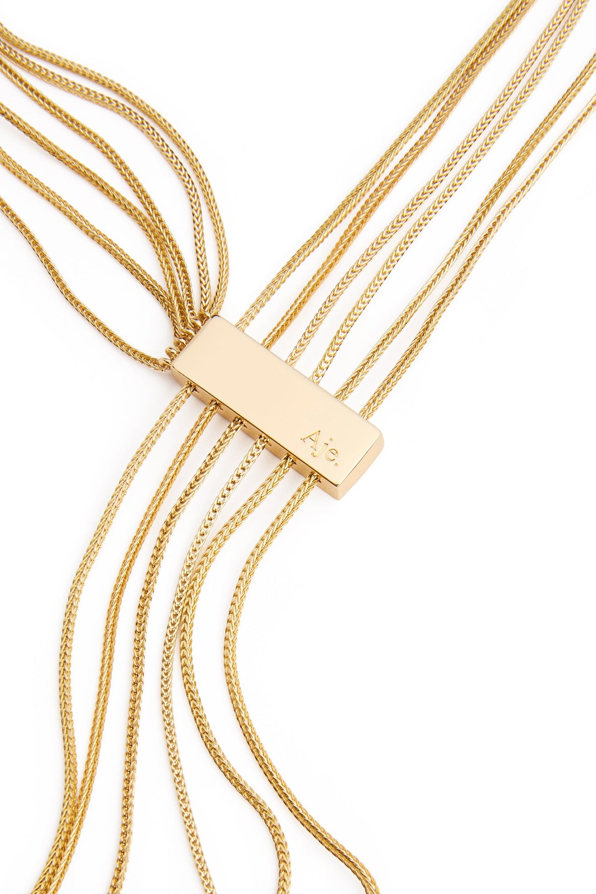 Women Chevron Drop Chain Necklace | Aje