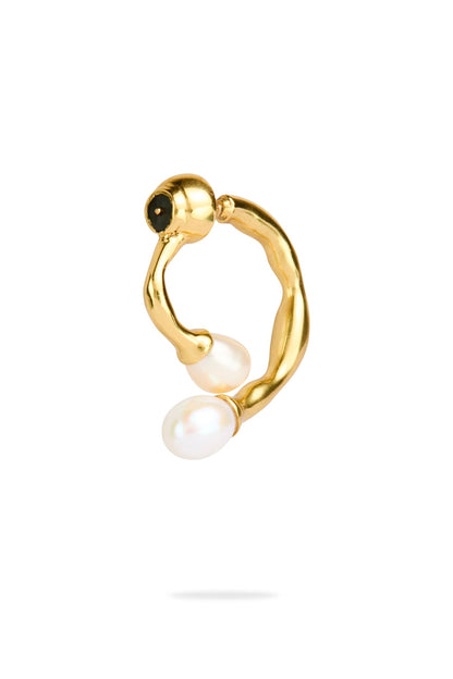 Women Ramona Pearl Bar Hoop | Aje