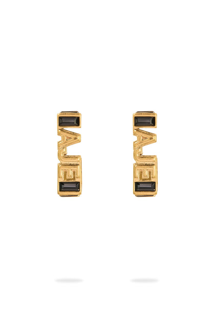 Women Aje Jewel Logo Square Hoop | Aje