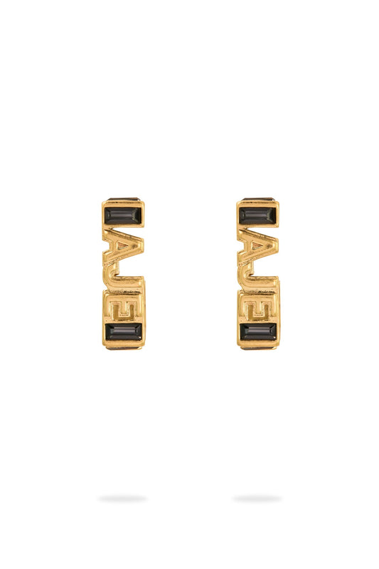 Women Aje Jewel Logo Square Hoop | Aje