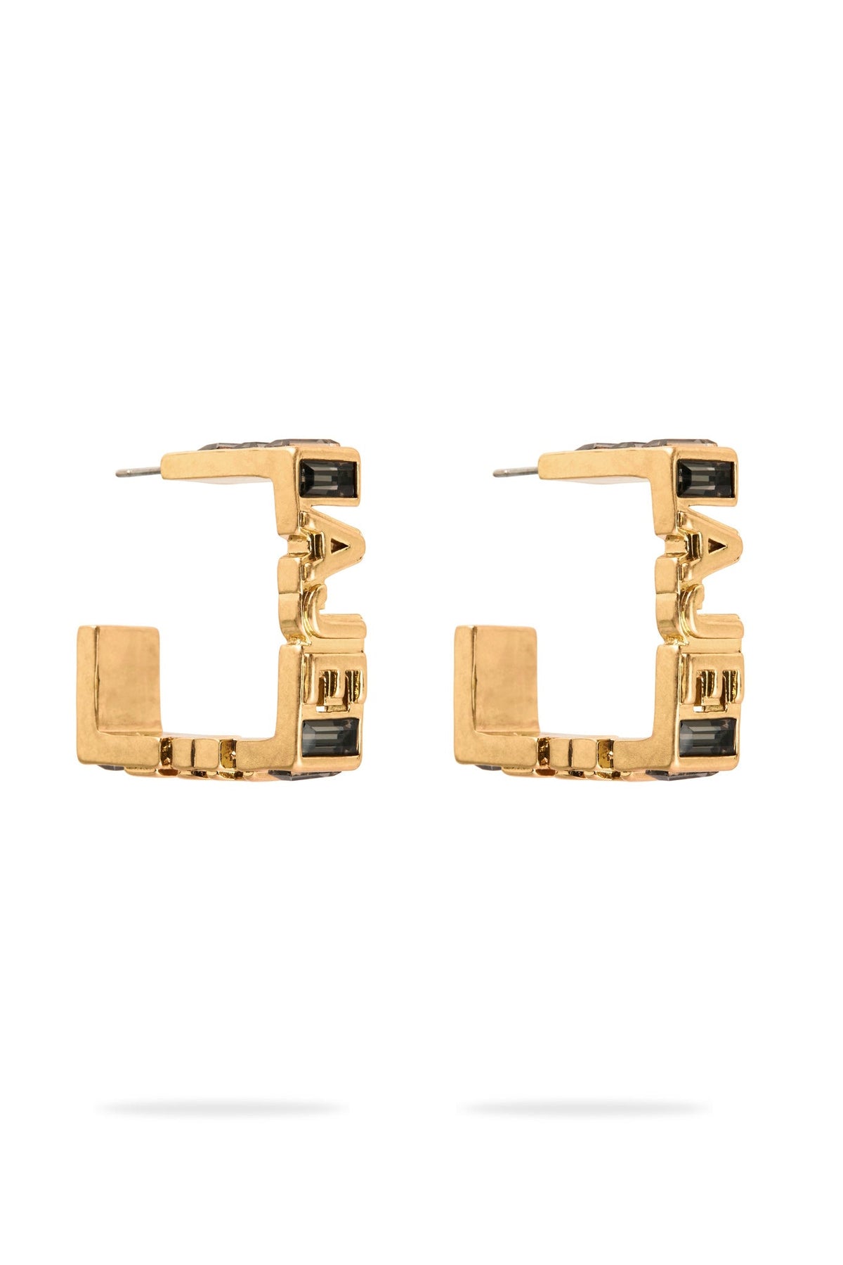 Women Aje Jewel Logo Square Hoop | Aje
